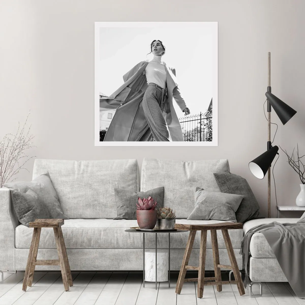 Affiche - Poster - Tu viens avec moi? - 50x50 cm