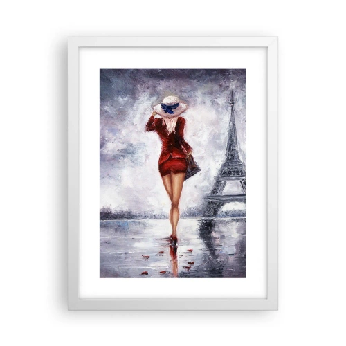 Affiche dans un cadre blanc - Poster - Symbole parisien - 30x40 cm