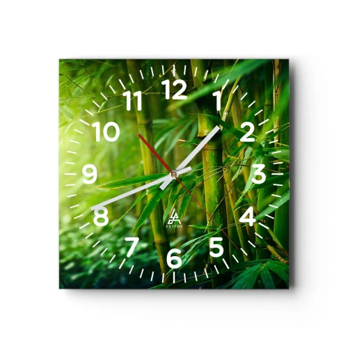 Horloge murale - Pendule murale - Apprenez à connaître le vert lui-même - 30x30 cm