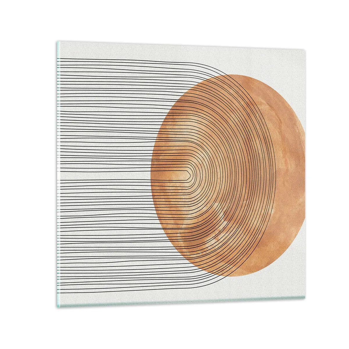 Impression sur verre - Image sur verre - Composition solaire - 50x50 cm