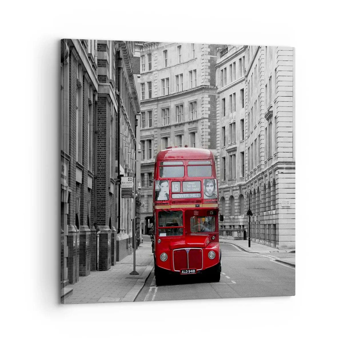 Impression sur toile - Image sur toile - La vie de tous les jours ne doit pas être grise - 60x60 cm