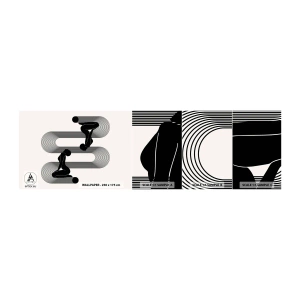 Échantillon De Papier Peint Standard Eco - Symétrie sensuelle - Femmes, Lignes, Méditation - 100x30 cm