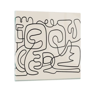 Impression sur verre - Image sur verre - Suivez les indices - 60x60 cm