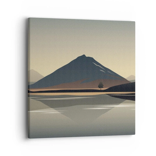 Impression sur toile - Image sur toile - Reflet de miroir - 40x40 cm