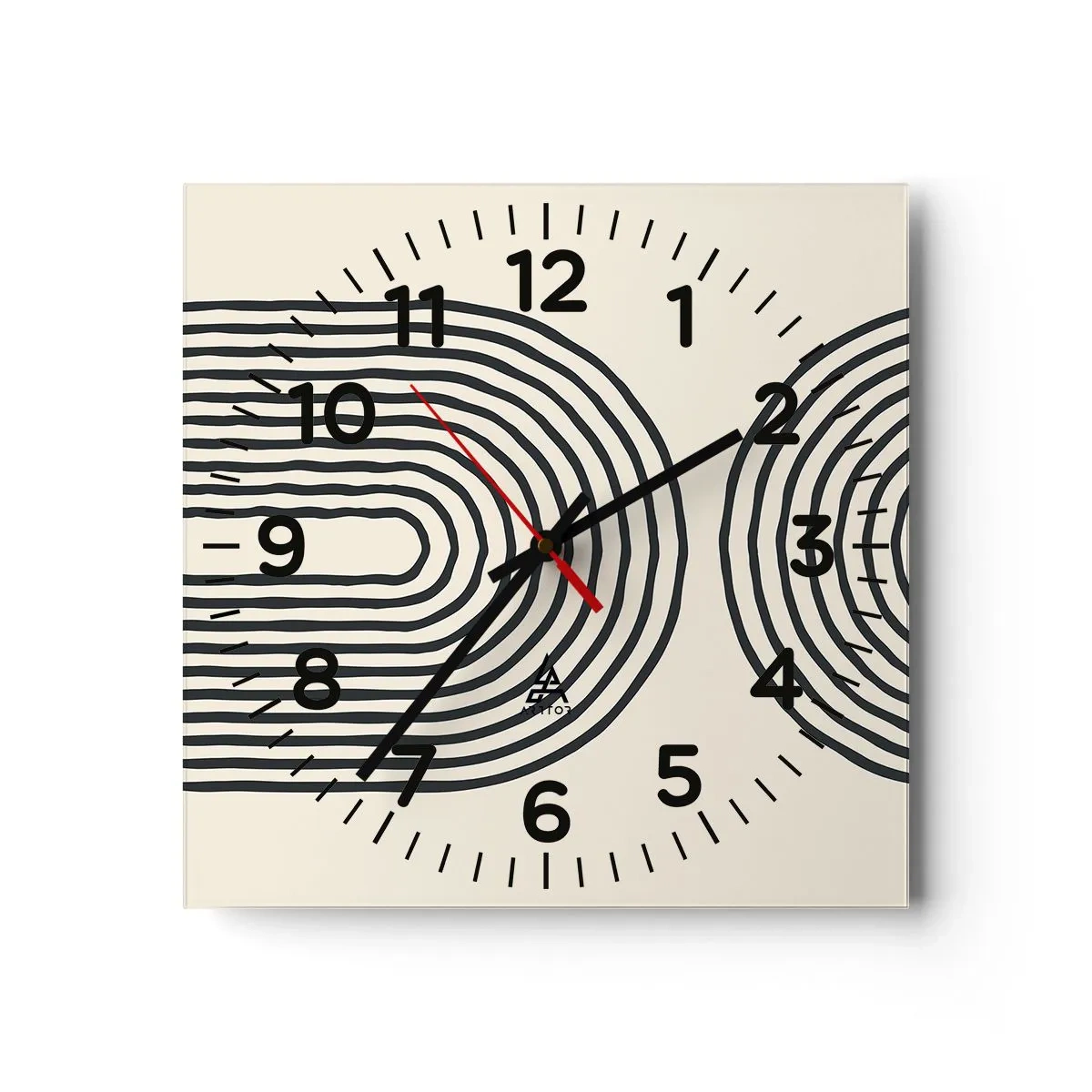 Horloge murale - Pendule murale - Dans un instant... - 40x40 cm
