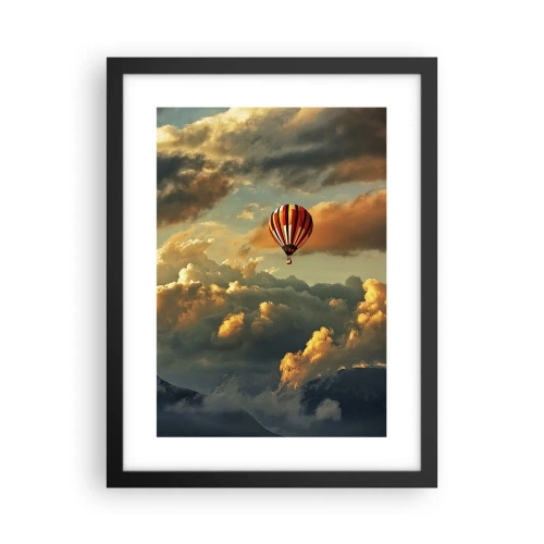 Affiche dans un cadre noir - Poster - Je vole parce que je veux - 30x40 cm