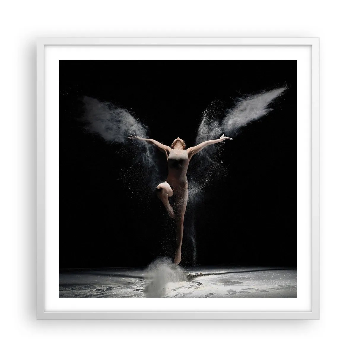 Affiche dans un cadre blanc - Poster - Les elfes existent - 60x60 cm