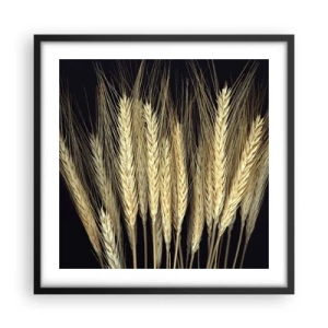 Affiche dans un cadre noir - Poster - Magie rustique - 50x50 cm