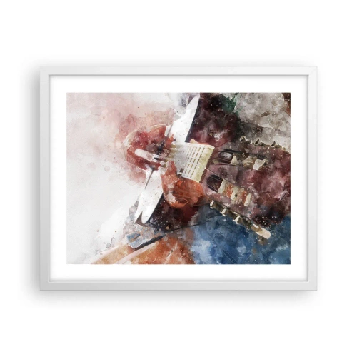 Affiche dans un cadre blanc - Poster - Et qu'en pensez-vous ? - 50x40 cm