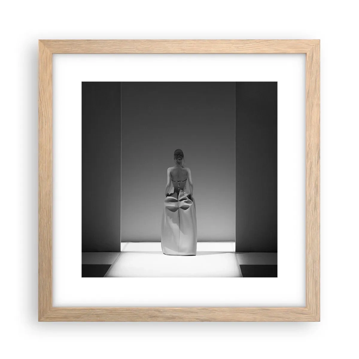 Affiche dans un chêne clair - Poster - Simplicité raffinée - 30x30 cm