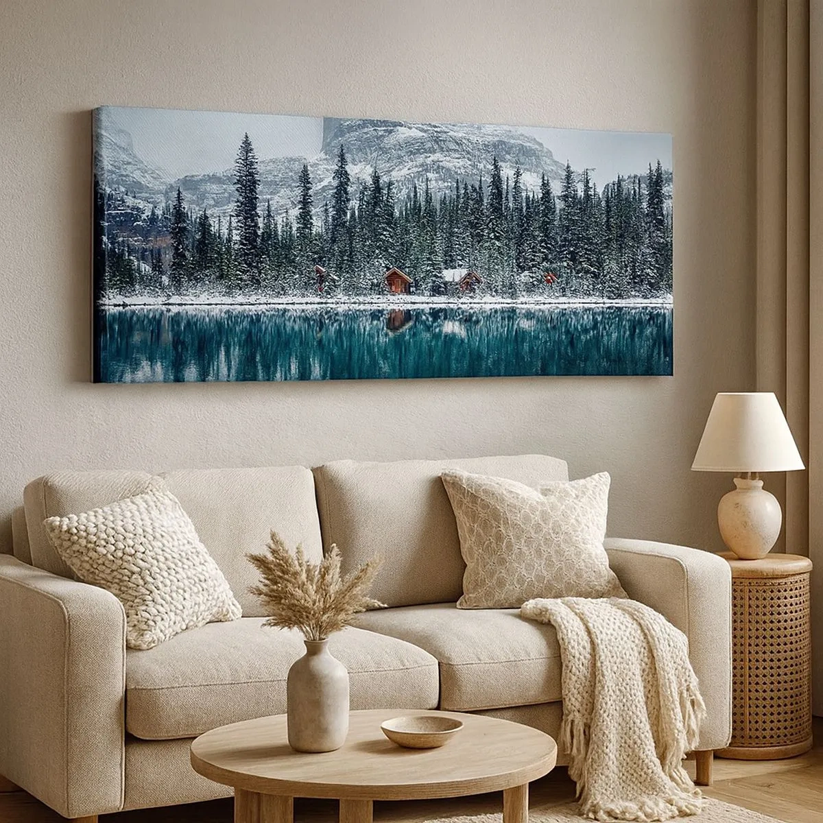 Impression sur toile - Image sur toile - Retraite canadienne - 100x40 cm