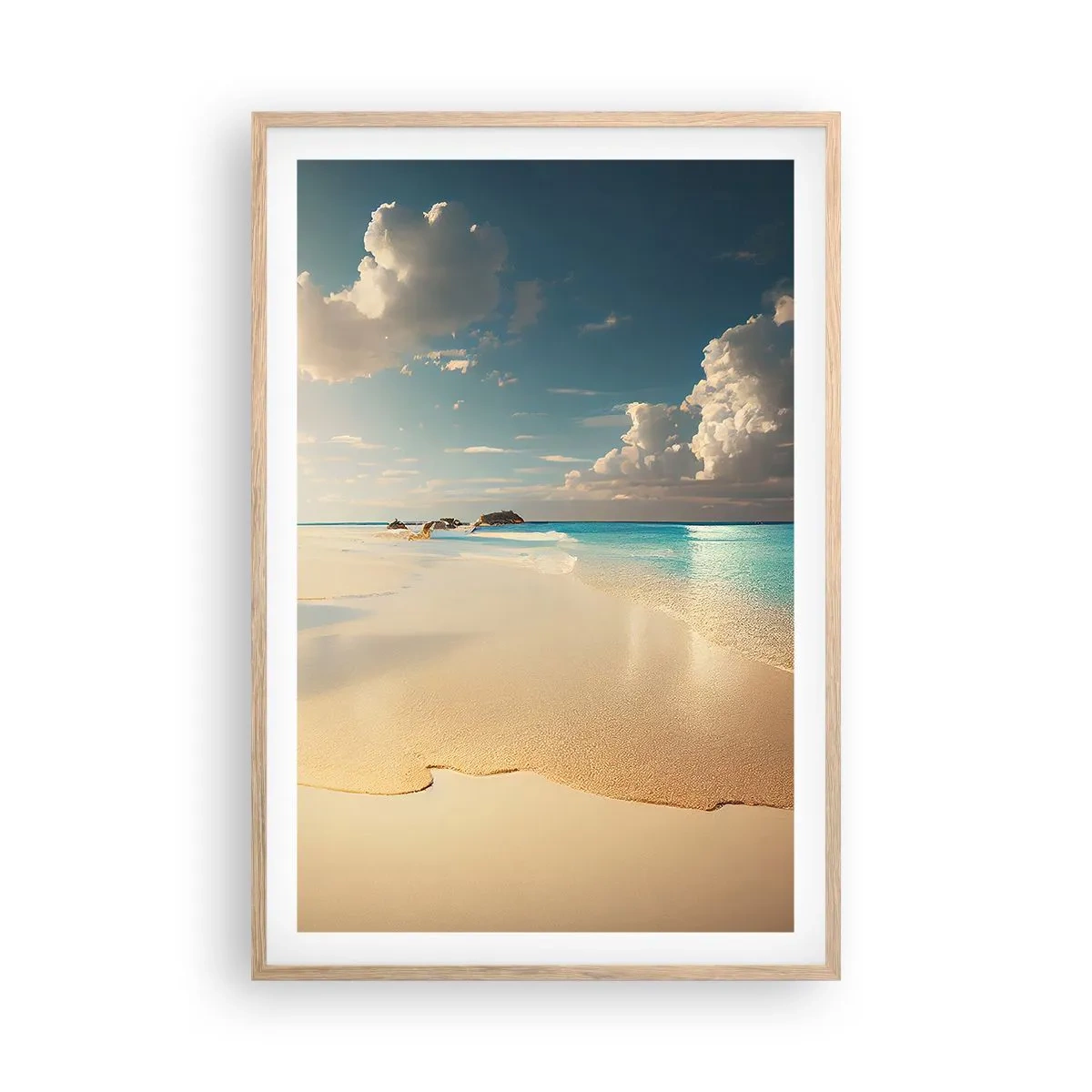 Affiche dans un chêne clair - Poster - Une journée de rêve - 61x91 cm