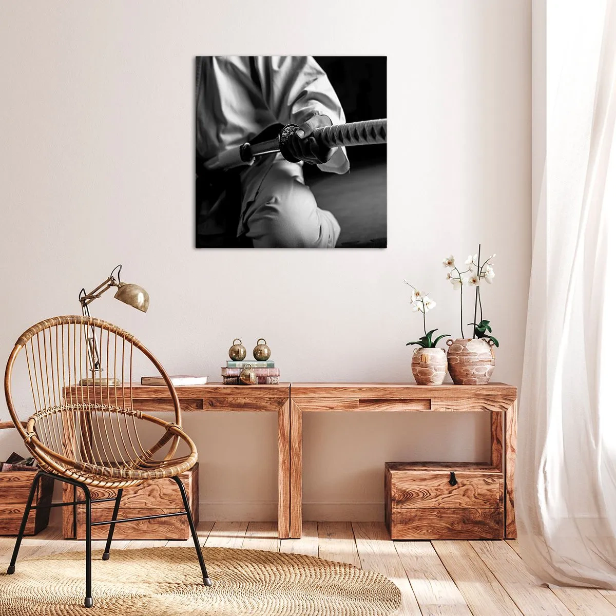 Impression sur toile - Image sur toile - Âme de guerrier - 50x50 cm