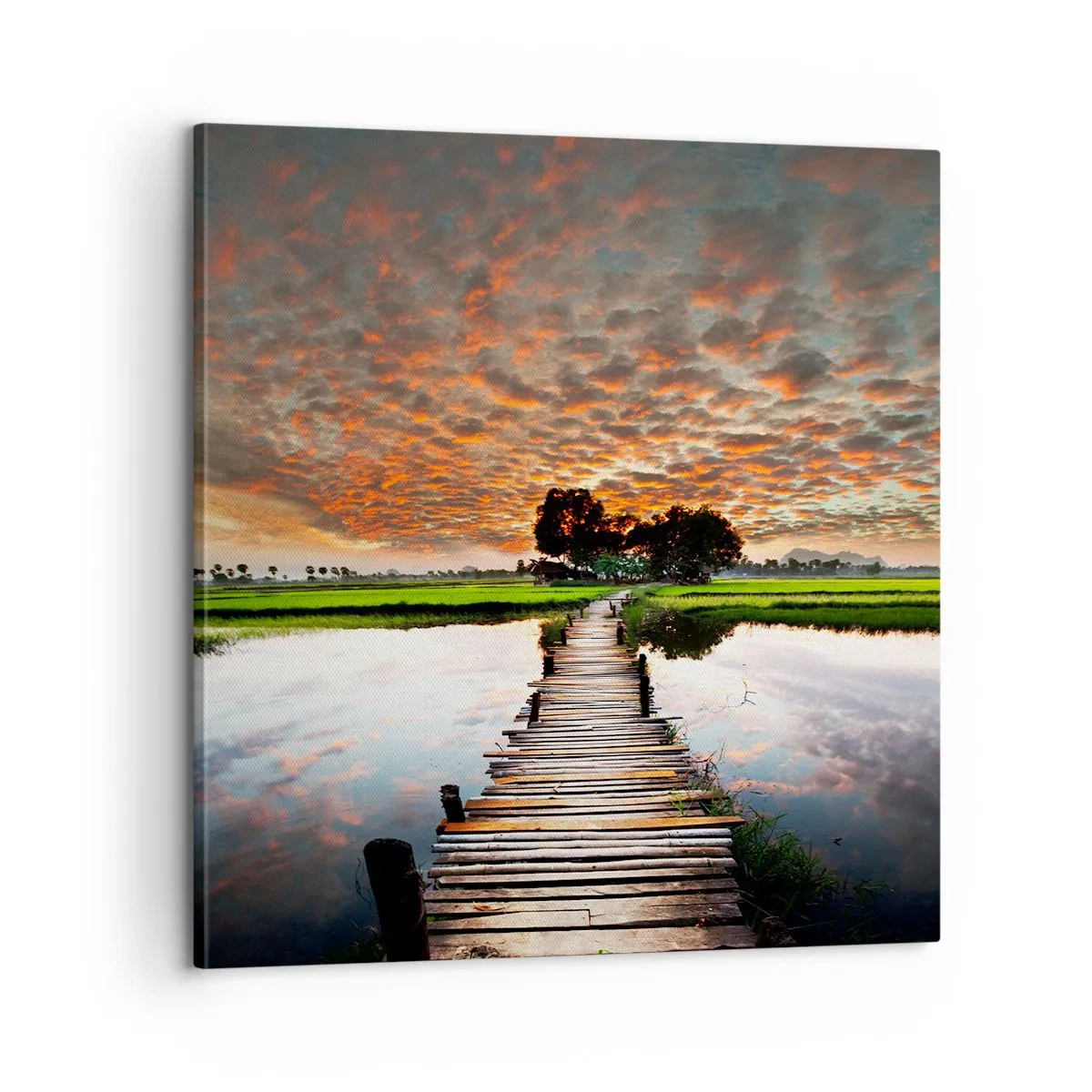 Impression sur toile - Image sur toile - Étendez vos bras - respirez - 60x60 cm