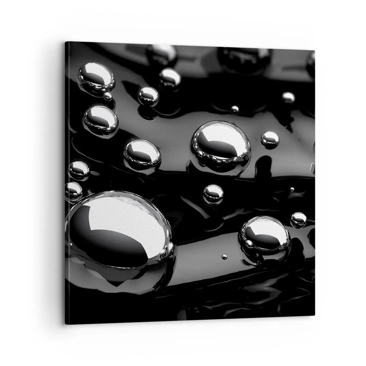 Impression sur toile - Image sur toile - D'un ton noir - 60x60 cm