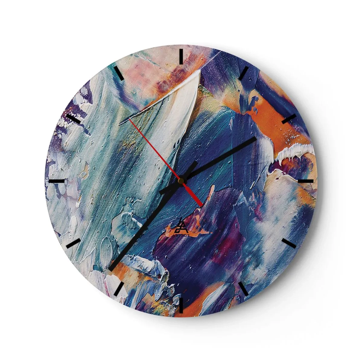Horloge murale - Pendule murale - Confusion des couleurs - 40x40 cm