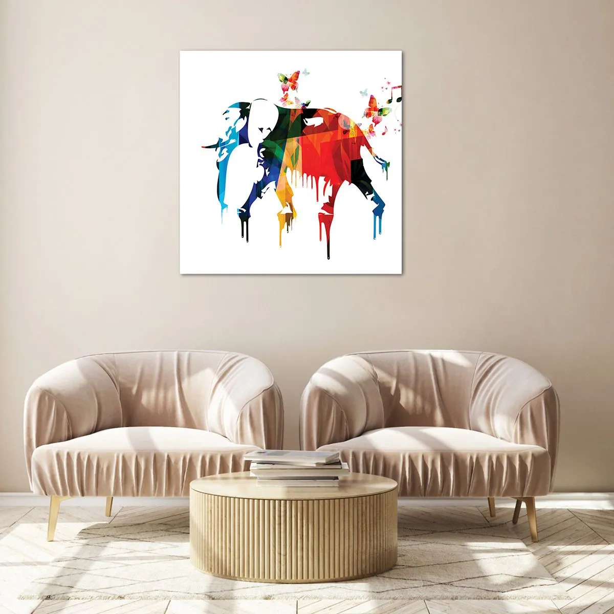 Impression sur verre - Image sur verre - Tout le monde peut danser - 40x40 cm