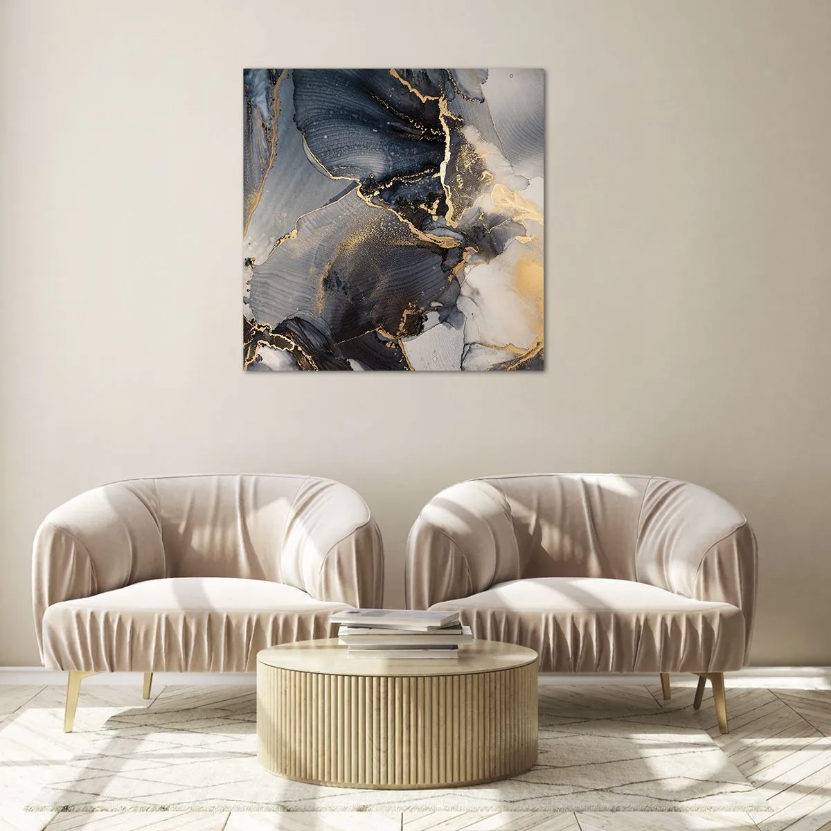 Impression sur verre - Image sur verre - La vie de la pierre - 70x70 cm