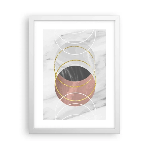 Affiche dans un cadre blanc - Poster - Musique des sphères - 30x40 cm