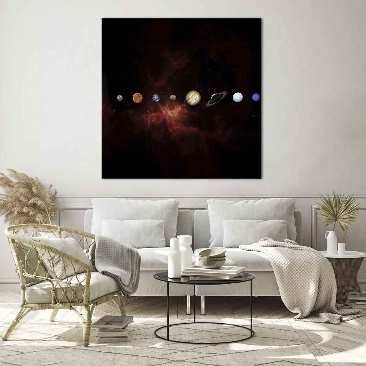 Impression sur verre - Image sur verre - Notre quartier - 40x40 cm