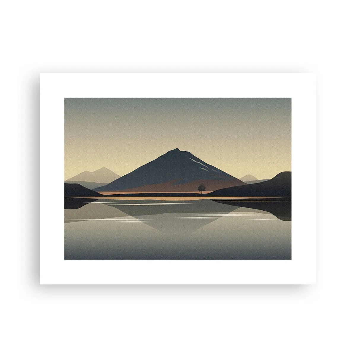 Affiche - Poster - Reflet de miroir - 40x30 cm