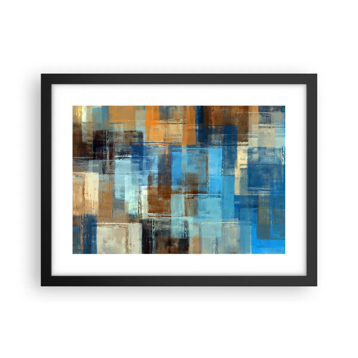 Affiche dans un cadre noir - Poster - A travers le voile bleu - 40x30 cm