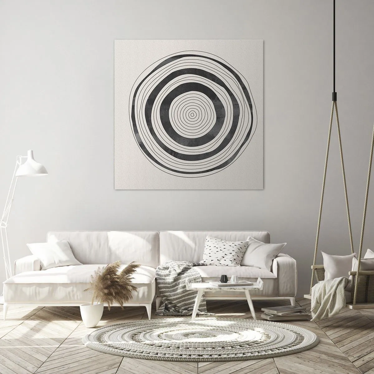 Impression sur toile - Image sur toile - Ce qui est important c'est ce qu'il y a entre les deux - 50x50 cm