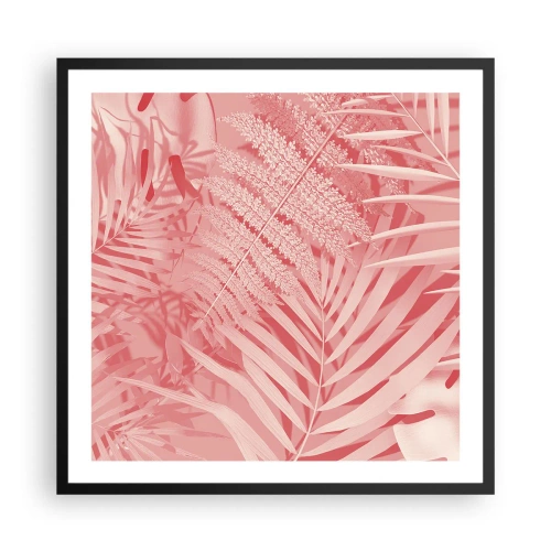 Affiche dans un cadre noir - Poster - Concept de rose - 60x60 cm