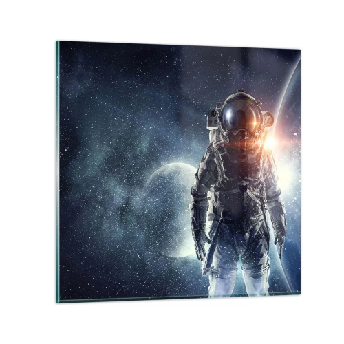 Impression sur verre - Image sur verre - Aventure spatiale - 30x30 cm