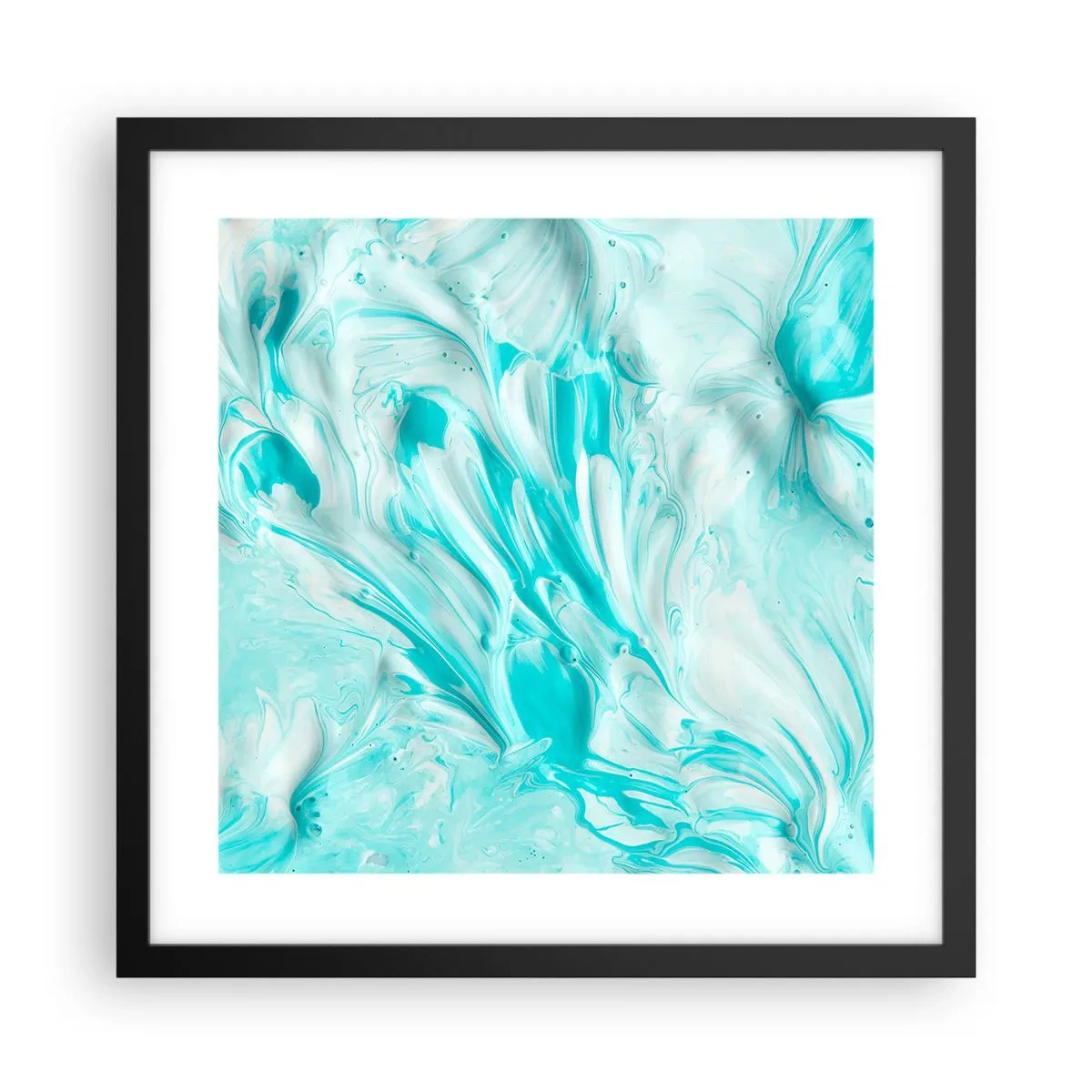 Affiche dans un cadre noir - Poster - Ensemble pour toujours - 40x40 cm