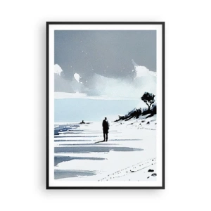 Affiche dans un cadre noir - Poster - Seul à seul - 70x100 cm