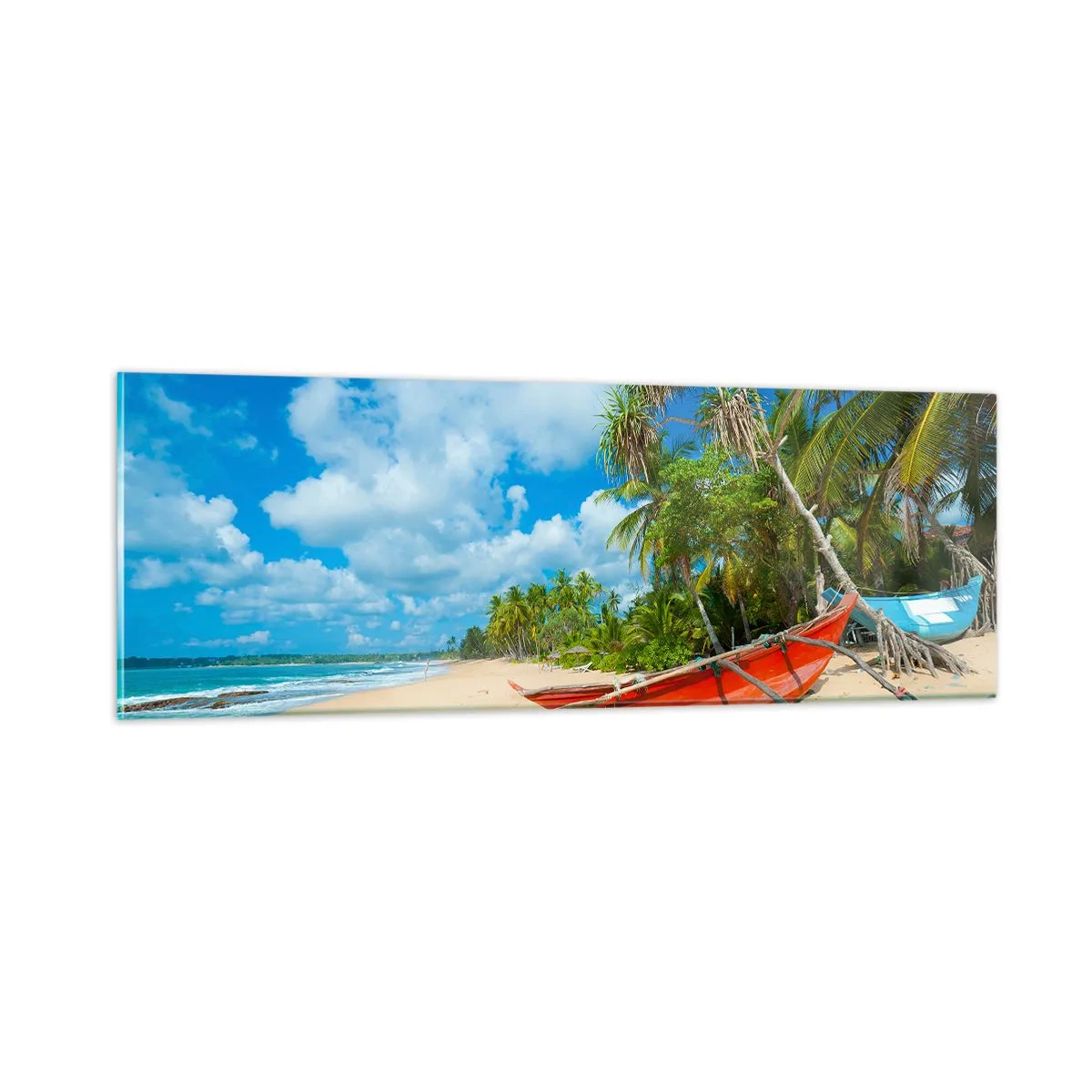 Impression sur verre - Image sur verre - Le charme des tropiques - 90x30 cm