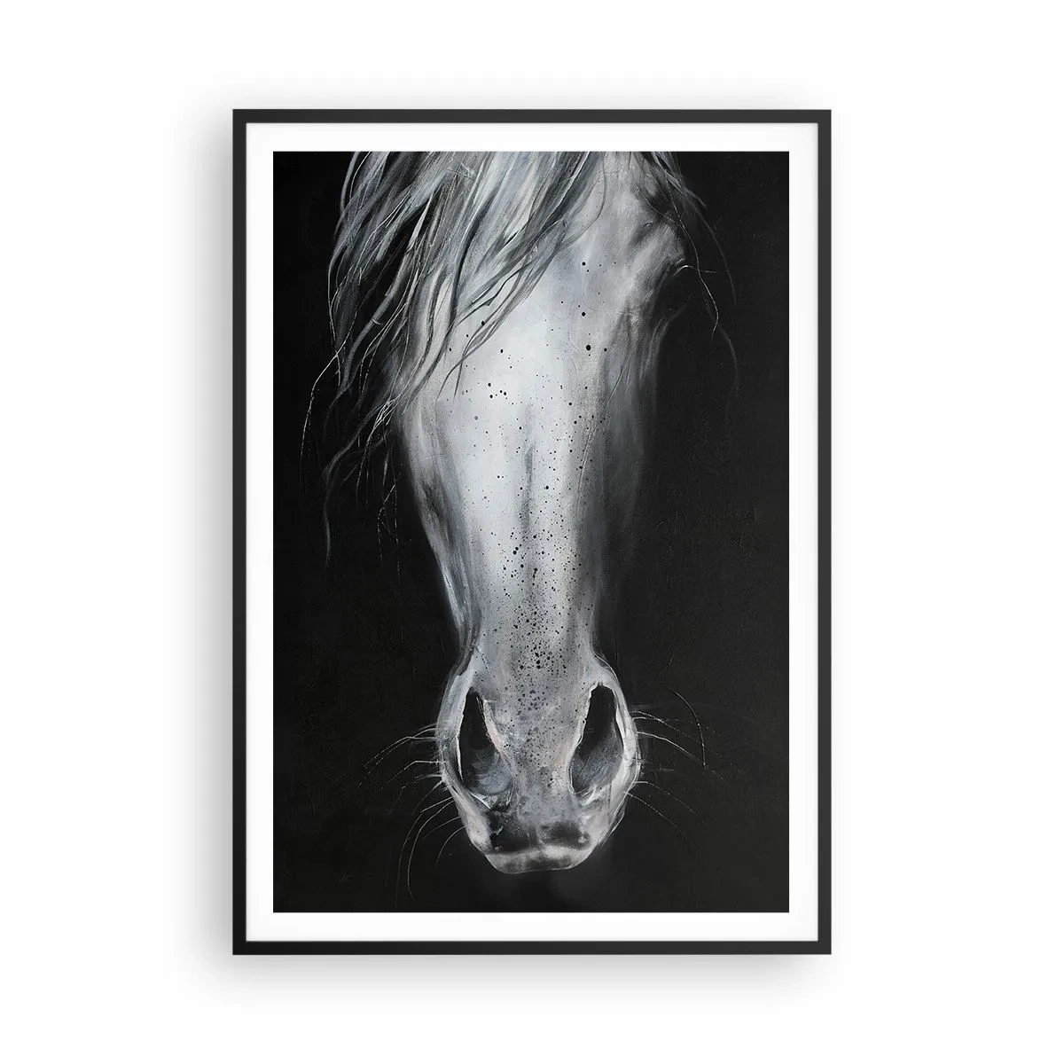 Affiche dans un cadre noir - Poster - Regard séduisant - 70x100 cm