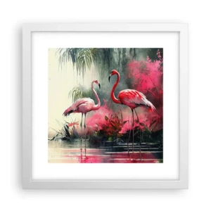 Affiche dans un cadre blanc - Poster - Une leçon de grâce naturelle - 30x30 cm