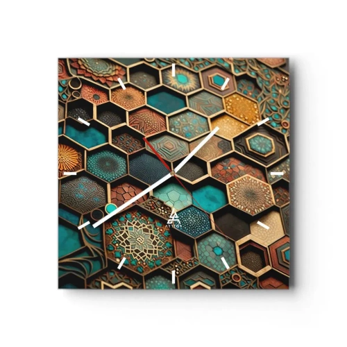 Horloge murale - Pendule murale - Ornements arabes – variation - 40x40 cm