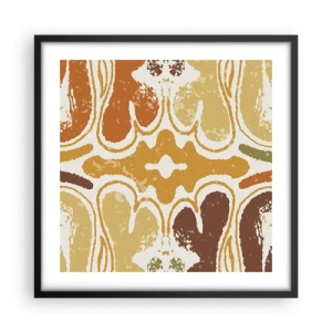 Affiche dans un cadre noir - Poster - Abstraction sentimentale - 50x50 cm