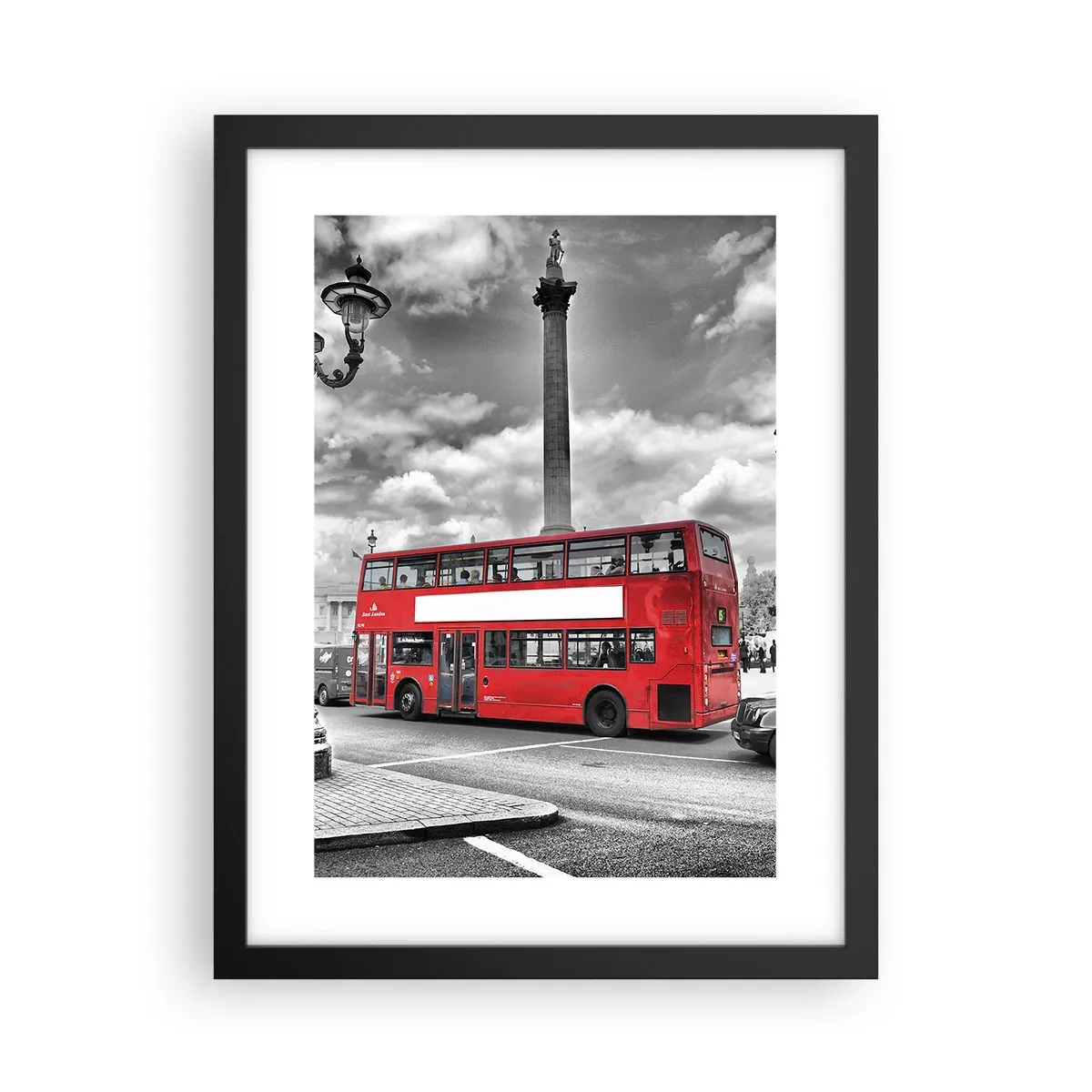 Affiche dans un cadre noir - Poster - La vraie circulation sanguine de la ville - 30x40 cm