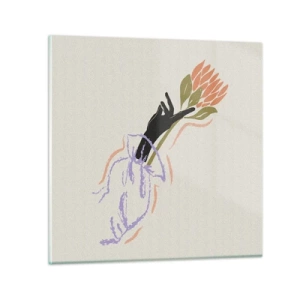 Impression sur verre - Image sur verre - Touche fraternelle - 70x70 cm