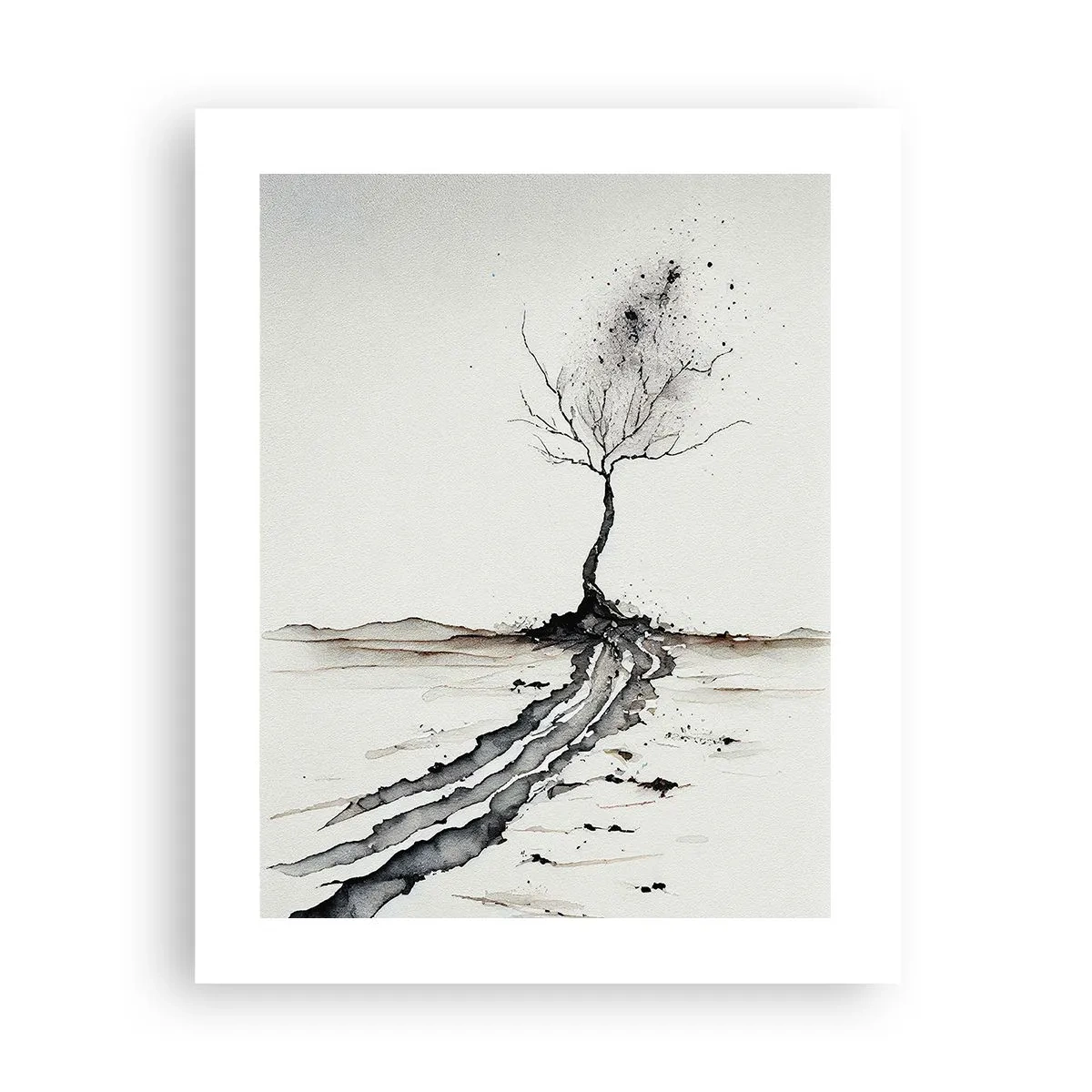 Affiche - Poster - Mélancolie hivernale - 40x50 cm
