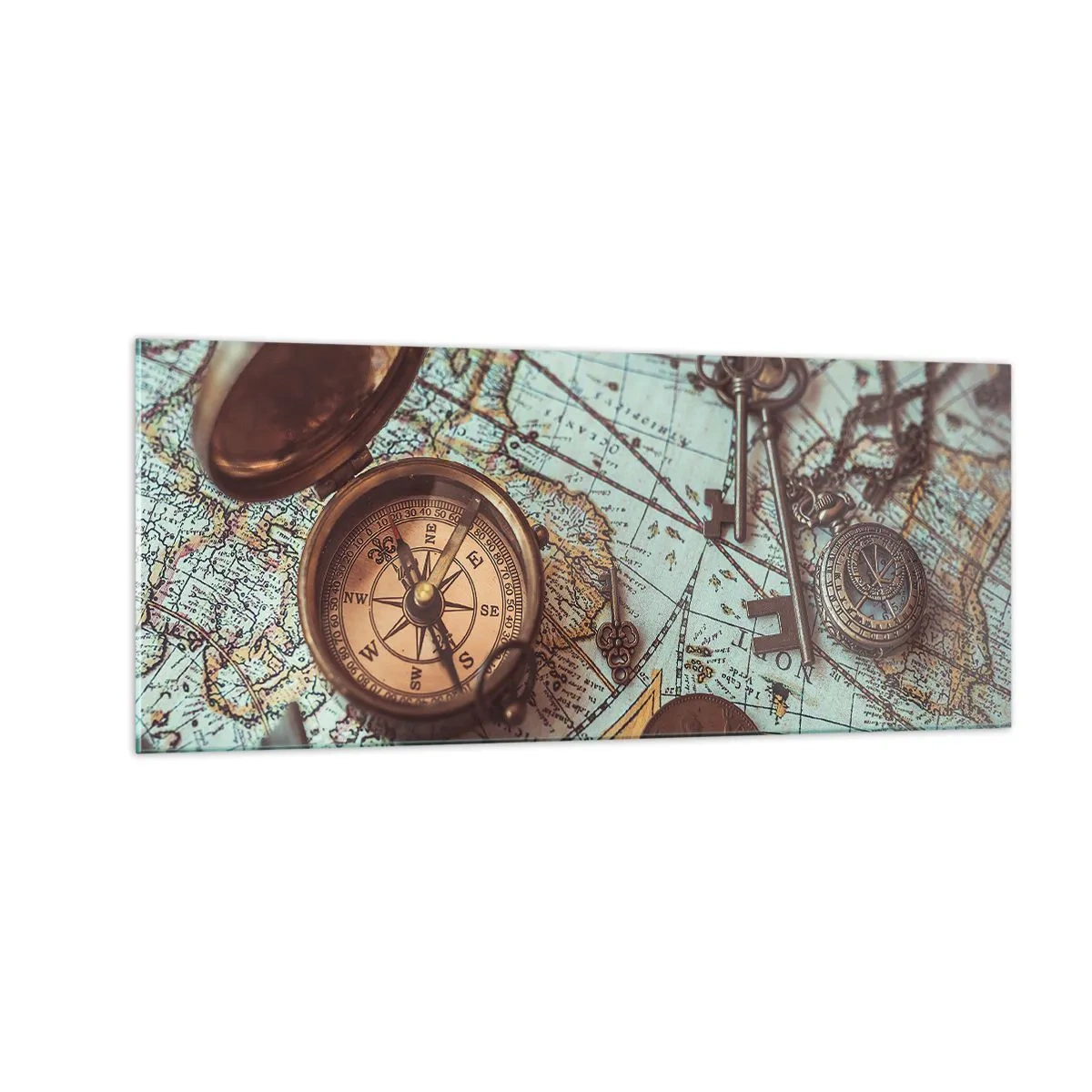 Impression sur verre - Image sur verre - Pour ceux qui recherche l'aventure - 100x40 cm