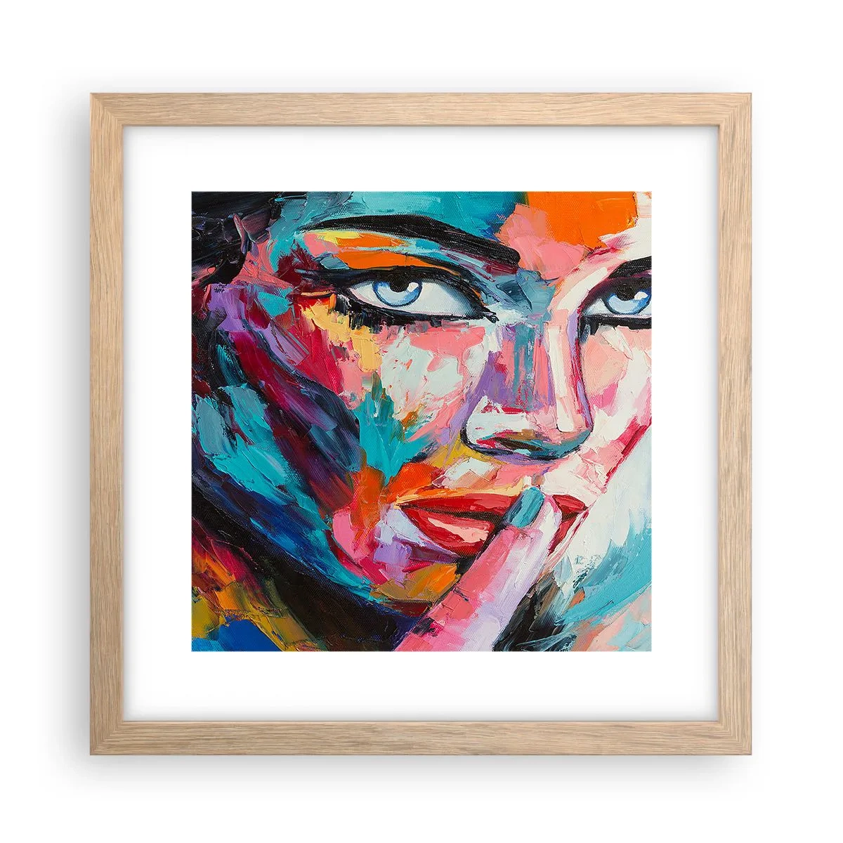 Affiche dans un chêne clair - Poster - Notre premier secret - 30x30 cm