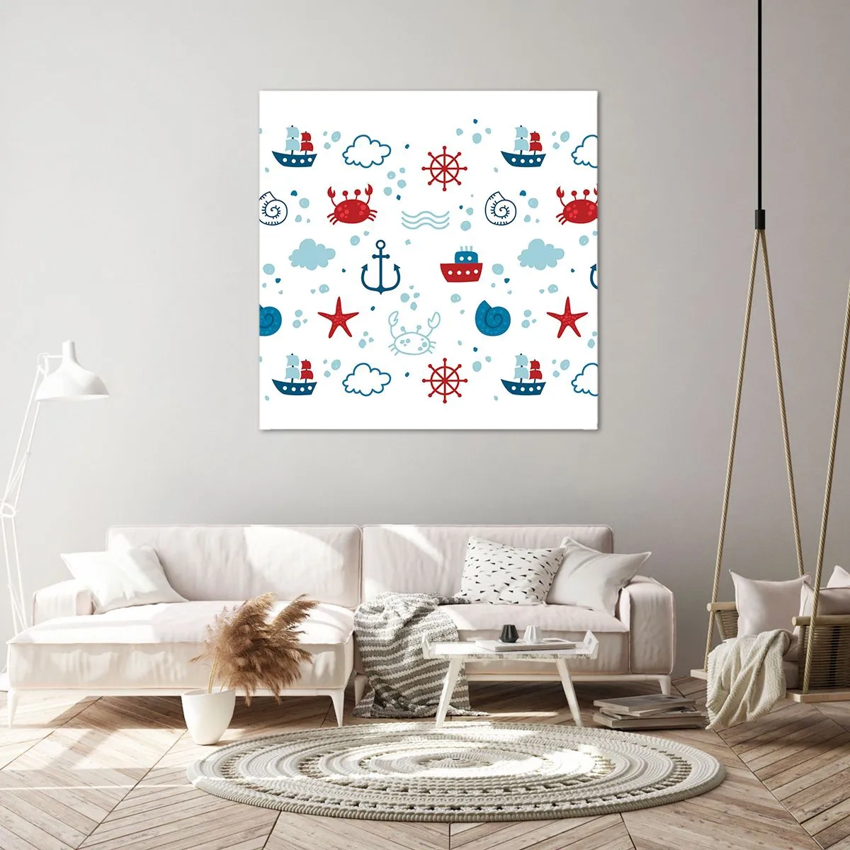 Impression sur toile - Image sur toile - Conte de fées de la mer - 70x70 cm