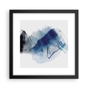 Affiche dans un cadre noir - Poster - Montagne de glace - 30x30 cm