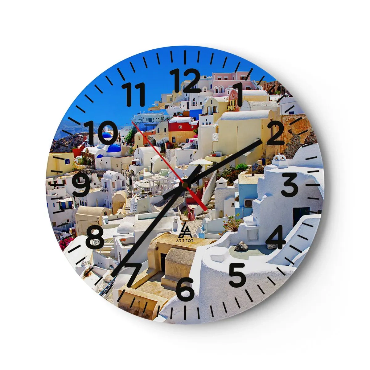 Horloge murale - Pendule murale - Le rêve d'un été grec - 30x30 cm