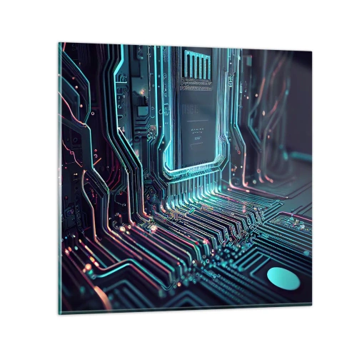 Impression sur verre - Image sur verre - Je pense comme ça… - 60x60 cm