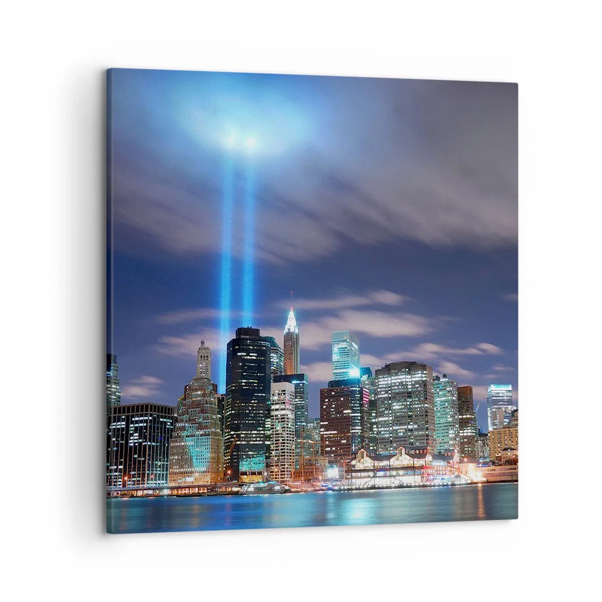 Impression sur toile - Image sur toile - Atteindre le ciel avec la lumière - 50x50 cm