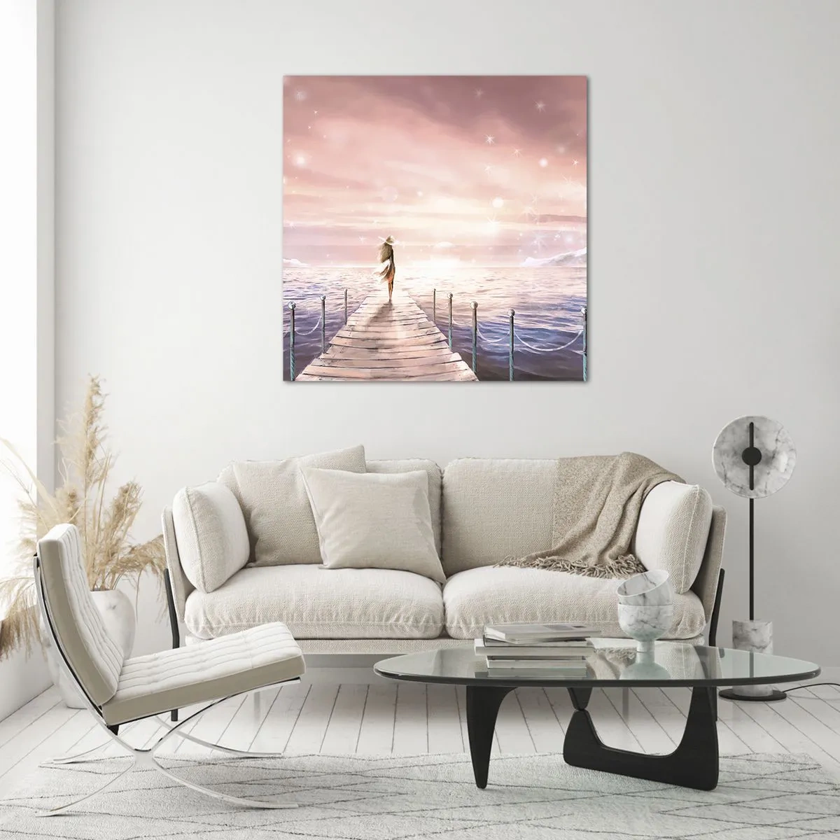 Impression sur verre - Image sur verre - A la lumière d'un rêve - 50x50 cm