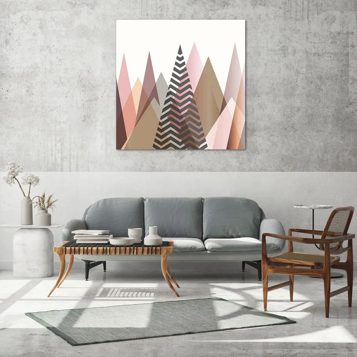Impression sur verre - Image sur verre - Vue pyramidale - 50x50 cm