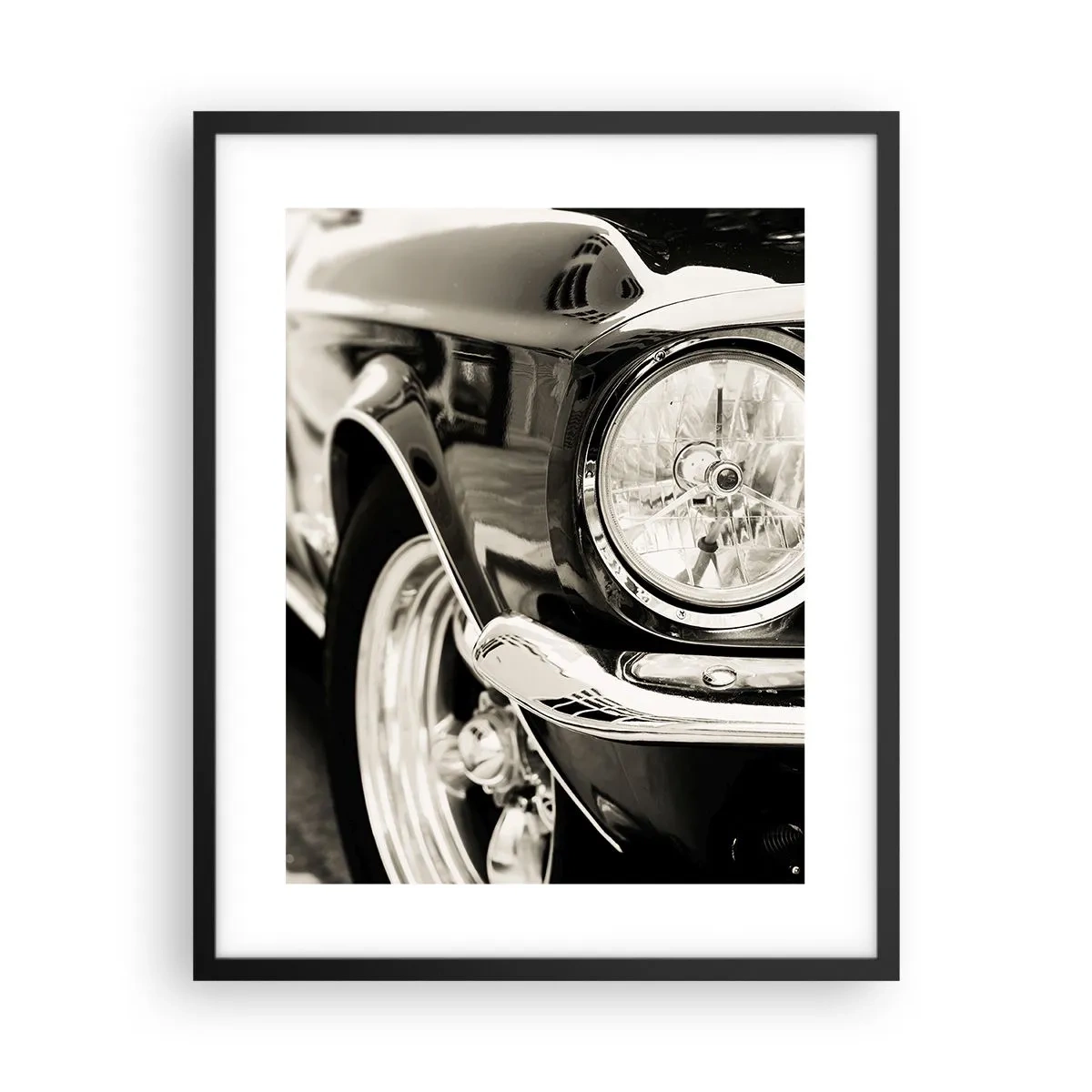 Affiche dans un cadre noir - Poster - Brillance permanente - 40x50 cm