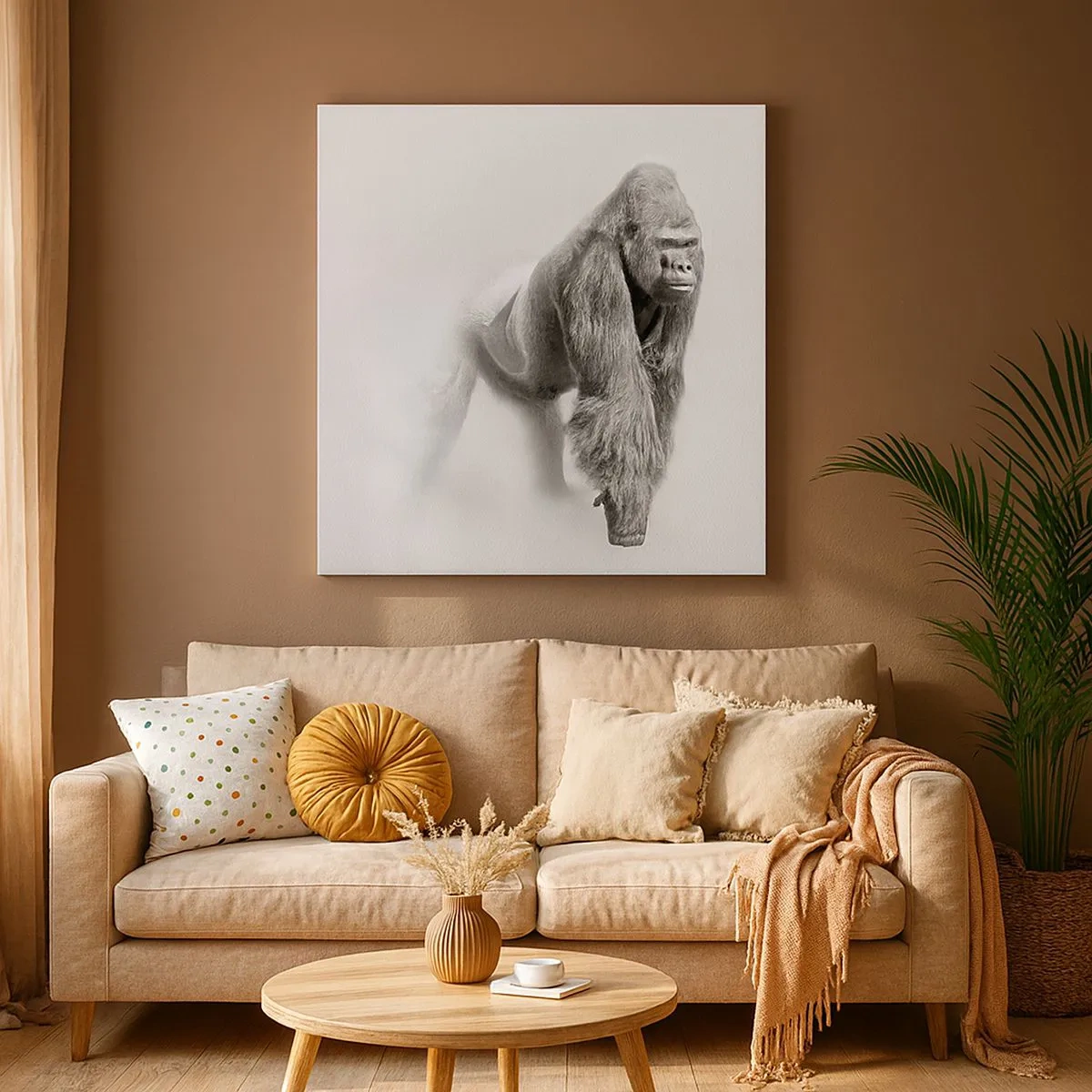 Impression sur toile - Image sur toile - Confiant en sa force - 30x30 cm